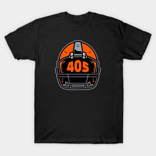 Retro Football Helmet 405 Area Code Stillwater Oklahoma Football T-Shirt